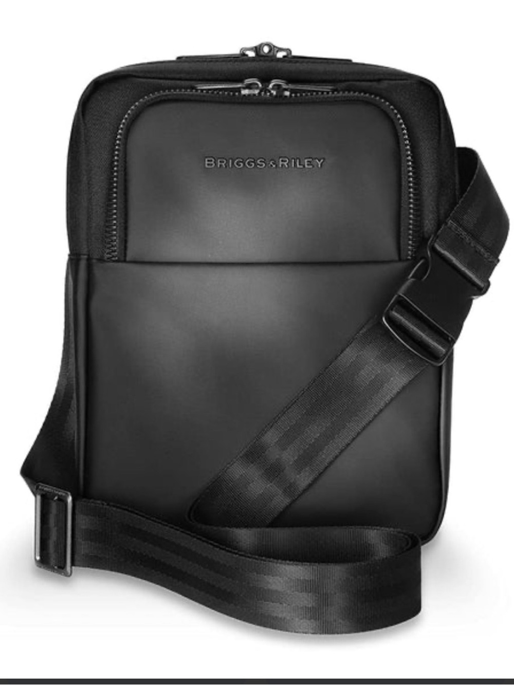 Briggs & Riley Men’s Black Delve TrekSafe Vertical Crossbody